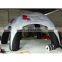inflatable doom tent with white top and black leg. spider doom tent