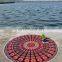 Indian Bohemian Hippie Mandala Roundie Tapestries 72" Round With Pom-Pom Lace Wall Hanging Yoga Mat Table Cover Beach Decor Dorm