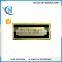 Custom stainlesss steel logo signs metal nameplate with self adhesive