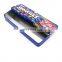 Flat decorative tin box with cut custom printing with lid for food packaging