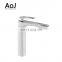 New style hot sale  chrome brass modern single lever handle wash sink basin faucet