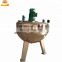 Stainless steel steam jacketed kettle industrial steam cooking pot