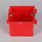 Blue / Red Color Switch Junction Box For Wall Switch / Socket Connecting Box