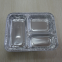3 compartments aluminium foil container
