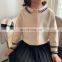 6671/1-6 years baby knitted preppy style spring girls cardigan fashion casual girls top