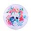 Circular round skull printed 100%cotton microfiber quick-dry travel beach towels