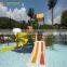 swimming pool with water slides tube for summer kids play