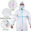 Disposable CE Cat III Type 3 4 Type 5 6 EN 1149 Protective Clothing For Medical Use Full Body Ppe Chemical for Hospital Coverall