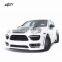 2011-2017 high quality HM style wide body kit for Porsche Cayenne 958 carbon fiber hood front bumper rear bumepr wide fender