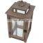 Custom Decorative Lanterns Fanal Wooden Candle Holder Rustic Wood Lanterns For Home Decor