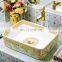 Modern style porcelain wash basin colorful ceramic sink for bathroom