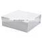 Custom cardboard paper white magnet gift packaging box with magnetic closure lid