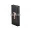Custom luxury folding black satin lined human hair extension bundle braid wig packaging boxes with handle