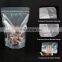 Three Side Sealed Aluminum Foil Ziplock Bag Hologram Laser Pouch With Clear Front For Jewelry