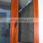Wood grain aluminum bay window
