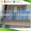 aluminum post frameless tempered glass railings