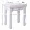 vanity stool white baroque padded dressing table chair