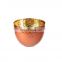 copper gold plated metal bowl