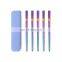 27cm new best selling multicolor special food grade unique cutlery durable lightweight chopsticks reusable