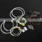 Angel Eyes Light For BMW E36 E38 E39 E46 White Car LED CCFL Halo Rings Headlight Auto DRL 4x 131&146 mm Lamp Kit