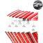 Autoaby DIY Car Bumper Self-adhesive red Decorative Strip Thickened PVCMaterial To Prevent Body Scratches Decorate Car Accessory