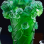 Seckilling Stock On Sale H20cm Arabic OUD Bakhoor Burner Crystal Glass Flower Design Large Size Red Color