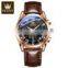 OLEVS 2871 Men Quartz  Wristwatch  Fashion Business Top Brand Luxury Leather Waterproof Watched Men Wrist