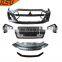 Modified auto parts front bumper complete body kit for A6 2019-2021 UPGRADE TO RS6 2019-2021