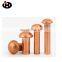 Iso13918 welded copper spot special brass welded stud bolts screws aluminum pin and nut fastener manufacturer M10 fastener top