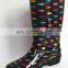 Fashion Medical Women PVC transparent rain boots Knee high wellington gumboots