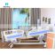 Manufacturer Wholesale High Quality Cheap Manual 4 Crank Medical Bed 5 Function Nursing Patient Hospital Bed with mattress