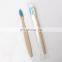 Wholesale eco-friendly square handle children's custom logo bamboo toothbrush