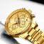 NIBOSI Gold Watch Mens Watches Top Brand Luxury Sport Quartz Clock Waterproof Military Wrist Watch Men Relogio Masculino Saat