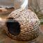 Hot Sale Cat Nest Natural Handmade Straw Woven Breathable Hyacinth Pet Bed Four Seasons Wholesale made in Vietnam