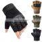 Wholesale  Outdoor Hard Knuckle Half Finger Black Fingerless Sport Combat Tactical Gloves