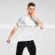 Wholesale New Ribbed Knitted Sports Men's T Shirts Breathable Training Shirt