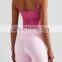 Summer New Side Fold Design Yoga Tank Top Ladies Gym Training Sportswear Sleeveless Vest Women Fitness Clothing
