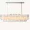 AMADEO GRAND Indoor Stairs Decoration Crystal Chandelier Living Room Dining Room Bedroom Modern Rectangular Crystal chandelier