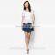 Fashionable women t shirt white color new t shirt design OEM manufacturing TS088