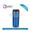 Inside SS outer plastic adult cups with screw lid and straw