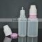whosale small clear plastic bottles, 15ml ldpe bottles,plastic bottle child proof dripper