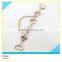 Heart Gold Metal Design Rhinestone Chian Rhinestone Zinc Alloy Chian Belt 2x14cm