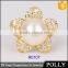 2015 Promotion latest fashion flower pearl ring designs for women