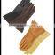 2016 new style long leather gloves for ladies with wide-open cuff