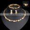 Fashion 18k Gold Jewellery Dubai Turkey Wholesale Choker Jewelry Set