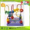 new item colorful mini rack beads OEM wooden intelligent mini beads for children EZ3021