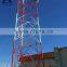 Galvanized self supporting telecommunication steel towers