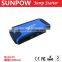 SUNPOW mini air compressor with car battery jump starter power bank