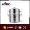 3LAYER European style Stainless Steel steam cooking pot