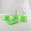 Double Wall Toothbrush Holder Smiley Teeth Imitation Glass Cup 4Pcs Bath Set                        
                                                Quality Choice